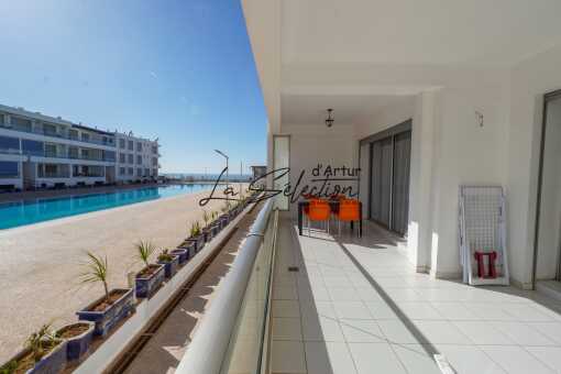 Furnished apartment for rent with pool view